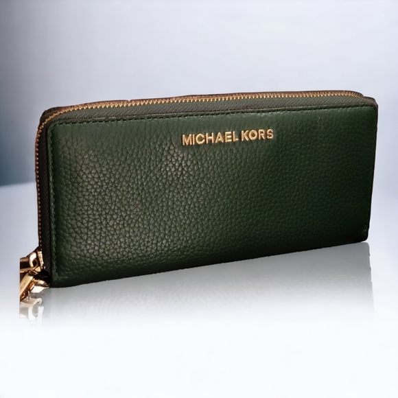 Michael kors jet set wallet in dark green - Picture 4 of 9